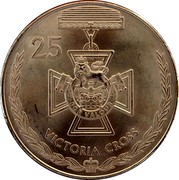 Australia 25 Cents Legends of the Anzacs - Victoria Cross 2017 Coin Card 25 FOR VALOUR VICTORIA CROSS coin reverse Australia 25 Cents Legends of the Anzacs - Victoria Cross 2017 Coin Card 25 FOR VALOUR VICTORIA CROSS coin reverse