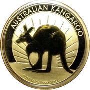 Australia 25 Dollars Kangaroo 2011 P KM# 1769 AUSTRALIAN KANGAROO 2011 1/4OZ 9999 GOLD coin reverse Australia 25 Dollars Kangaroo 2011 P KM# 1769 AUSTRALIAN KANGAROO 2011 1/4OZ 9999 GOLD coin reverse