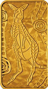 Australia 25 Dollars Kangaroo Dreaming 2008 Proof KM# 1110 - coin reverse Australia 25 Dollars Kangaroo Dreaming 2008 Proof KM# 1110 - coin reverse