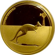 Australia 25 Dollars Kangaroo in outback 2010 Proof KM# 1506 1/5 OZ .9999 AU coin reverse Australia 25 Dollars Kangaroo in outback 2010 Proof KM# 1506 1/5 OZ .9999 AU coin reverse