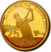 Australia 25 Dollars President's Cup 2011 Proof KM# 1623 THE PRESIDENTS CUP - AUSTRALIA 2011 25 DOLLARS coin reverse Australia 25 Dollars President's Cup 2011 Proof KM# 1623 THE PRESIDENTS CUP - AUSTRALIA 2011 25 DOLLARS coin reverse