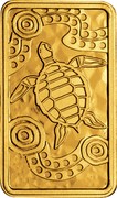 Australia 25 Dollars Turtle Dreaming 2009 Proof KM# 1106 - coin reverse Australia 25 Dollars Turtle Dreaming 2009 Proof KM# 1106 - coin reverse