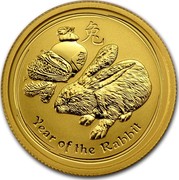 Australia 25 Dollars Year of the Rabbit 2011 KM# 1483 YEAR OF THE RABBIT P coin reverse Australia 25 Dollars Year of the Rabbit 2011 KM# 1483 YEAR OF THE RABBIT P coin reverse