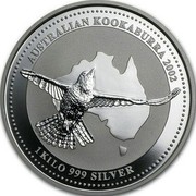 Australia 30 Dollars Kookaburra 2002 KM# 680 AUSTRALIAN KOOKABURRA 2002 1 KILO 999 SILVER coin reverse Australia 30 Dollars Kookaburra 2002 KM# 680 AUSTRALIAN KOOKABURRA 2002 1 KILO 999 SILVER coin reverse