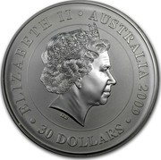 Australia 30 Dollars Sitting Koala 2009 KM# 1112 ELIZABETH II AUSTRALIA 2009 30 DOLLARS IRB coin obverse Australia 30 Dollars Sitting Koala 2009 KM# 1112 ELIZABETH II AUSTRALIA 2009 30 DOLLARS IRB coin obverse