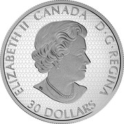 Canada 30 Dollars Star Trek - Five Captains 2017 Proof ELIZABETH II CANADA D G REGINA 30 DOLLARS SB coin obverse Canada 30 Dollars Star Trek - Five Captains 2017 Proof ELIZABETH II CANADA D G REGINA 30 DOLLARS SB coin obverse