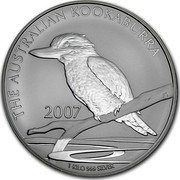 Australia 30 Dollars The Australian Kookaburra 2007 KM# 892 THE AUSTRALIAN KOOKABURRA 1 KILO 99 SILVER 2007 JG coin reverse Australia 30 Dollars The Australian Kookaburra 2007 KM# 892 THE AUSTRALIAN KOOKABURRA 1 KILO 99 SILVER 2007 JG coin reverse
