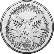 Australia 5 Cents 50 Years of Decimal Currency 2016  5 SD coin reverse Australia 5 Cents 50 Years of Decimal Currency 2016  5 SD coin reverse