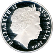 Australia 5 Dollars 150 Years of State Government 2006 KM# 859 ELIZABETH II AUSTRALIA 2006 IRB coin obverse