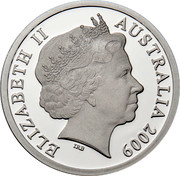 Australia 5 Dollars Aviation - De Havilland DH 86 2009 Proof KM# 1510 ELIZABETH II AUSTRALIA 2009 IRB coin obverse Australia 5 Dollars Aviation - De Havilland DH 86 2009 Proof KM# 1510 ELIZABETH II AUSTRALIA 2009 IRB coin obverse
