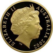 Australia 5 Dollars Battle of Sundra Strait 2002 KM# 647 ELIZABETH II AUSTRALIA 2002 IRB coin obverse Australia 5 Dollars Battle of Sundra Strait 2002 KM# 647 ELIZABETH II AUSTRALIA 2002 IRB coin obverse