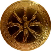 Australia 5 Dollars Commonwealth Games Manchester 2002 KM# 649 THE XVII COMMONWEALTH GAMES MANCHESTER 2002 coin reverse Australia 5 Dollars Commonwealth Games Manchester 2002 KM# 649 THE XVII COMMONWEALTH GAMES MANCHESTER 2002 coin reverse
