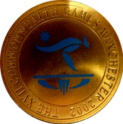 Australia 5 Dollars Commonwealth Games Manchester 2002 KM# 651 THE XVII COMMONWEALTH GAMES MANCHESTER 2002 coin reverse Australia 5 Dollars Commonwealth Games Manchester 2002 KM# 651 THE XVII COMMONWEALTH GAMES MANCHESTER 2002 coin reverse
