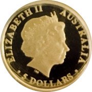 Australia 5 Dollars Discover Australia - Saltwater Crocodile 2010 KM# 1420 ELIZABETH II AUSTRALIA 5 DOLLARS IRB coin obverse Australia 5 Dollars Discover Australia - Saltwater Crocodile 2010 KM# 1420 ELIZABETH II AUSTRALIA 5 DOLLARS IRB coin obverse