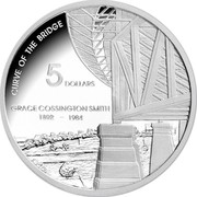 Australia 5 Dollars Grace Cossington Smith 2007 Proof KM# 861 CURVE OF THE BRIDGE 5 DOLLARS GRACE COSSINGTON SMITH 1892 -1984 coin reverse Australia 5 Dollars Grace Cossington Smith 2007 Proof KM# 861 CURVE OF THE BRIDGE 5 DOLLARS GRACE COSSINGTON SMITH 1892 -1984 coin reverse