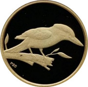 Australia 5 Dollars Kookaburra on branch head right 2009 Proof KM# 1298 P20 coin reverse Australia 5 Dollars Kookaburra on branch head right 2009 Proof KM# 1298 P20 coin reverse