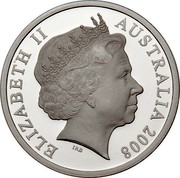 Australia 5 Dollars Northern Territory 2008 KM# 1065 ELIZABETH II AUSTRALIA 2008 IRB coin obverse Australia 5 Dollars Northern Territory 2008 KM# 1065 ELIZABETH II AUSTRALIA 2008 IRB coin obverse