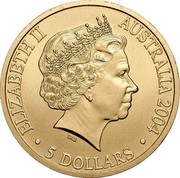 Australia 5 Dollars Olympic Games - Sydney To Athens 2004 KM# 856 ELIZABETH II AUSTRALIA 2004 5 DOLLARS coin obverse Australia 5 Dollars Olympic Games - Sydney To Athens 2004 KM# 856 ELIZABETH II AUSTRALIA 2004 5 DOLLARS coin obverse