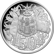 Australia 50 Cents 50th Anniversary of Decimal Currency 2016 Proof 50 SD coin reverse Australia 50 Cents 50th Anniversary of Decimal Currency 2016 Proof 50 SD coin reverse