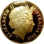 Australia 50 Cents 50th Anniversary of The Royal Australian Mint 2015 KM# 2191a ELIZABETH II AUSTRALIA 2015 coin obverse Australia 50 Cents 50th Anniversary of The Royal Australian Mint 2015 KM# 2191a ELIZABETH II AUSTRALIA 2015 coin obverse