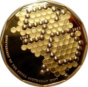Australia 50 Cents 50th Anniversary of The Royal Australian Mint 2015 KM# 2191a 50 ANNIVERSARY OF THE ROYAL AUSTRALIAN MINT 1965 2015 coin reverse Australia 50 Cents 50th Anniversary of The Royal Australian Mint 2015 KM# 2191a 50 ANNIVERSARY OF THE ROYAL AUSTRALIAN MINT 1965 2015 coin reverse
