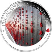 Australia 50 Cents ANZAC Spirit 100th Anniversary - Australia's First Anzac Day 2016 P 1916~AUSTRALIA'S FIRST ANZAC DAY P AH coin reverse Australia 50 Cents ANZAC Spirit 100th Anniversary - Australia's First Anzac Day 2016 P 1916~AUSTRALIA'S FIRST ANZAC DAY P AH coin reverse