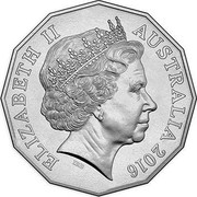 Australia 50 Cents Australia at War - Afghanistan 2016  ELIZABETH II IRB AUSTRALIA 2016 coin obverse Australia 50 Cents Australia at War - Afghanistan 2016  ELIZABETH II IRB AUSTRALIA 2016 coin obverse