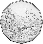 Australia 50 Cents Australians at War - Greece 2015  50 1941 GREECE coin reverse Australia 50 Cents Australians at War - Greece 2015  50 1941 GREECE coin reverse