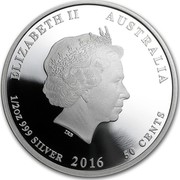 Australia 50 Cents Lunar Monkey 2016 ELIZABETH II AUSTRALIA 1/2 OZ 999 SILVER 2016 50 CENTS IRB coin obverse Australia 50 Cents Lunar Monkey 2016 ELIZABETH II AUSTRALIA 1/2 OZ 999 SILVER 2016 50 CENTS IRB coin obverse