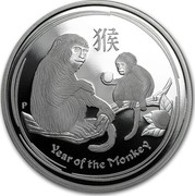 Australia 50 Cents Lunar Monkey 2016 YEAR OF THE MONKEY P IJ coin reverse Australia 50 Cents Lunar Monkey 2016 YEAR OF THE MONKEY P IJ coin reverse