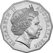 Australia 50 Cents Malayan Emergency 2016  ELIZABETH II AUSTRALIA 2016 IRB coin obverse Australia 50 Cents Malayan Emergency 2016  ELIZABETH II AUSTRALIA 2016 IRB coin obverse
