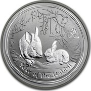 Australia 50 Cents Year of the Rabbit 2011 KM# 1474 YEAR OF THE RABBIT P coin reverse Australia 50 Cents Year of the Rabbit 2011 KM# 1474 YEAR OF THE RABBIT P coin reverse