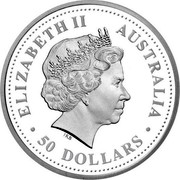 Australia 50 Dollars Black-Anther Flax-Lily 2008 P Proof KM# 1206 ELIZABETH II AUSTRALIA 50 DOLLARS IRB coin obverse Australia 50 Dollars Black-Anther Flax-Lily 2008 P Proof KM# 1206 ELIZABETH II AUSTRALIA 50 DOLLARS IRB coin obverse