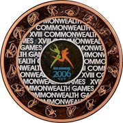 Australia 50 Dollars Commonwealth Games Melbourne 2006 KM# 785 XVIII COMMONWEALTH GAMES MELBOURNE 2006 coin reverse Australia 50 Dollars Commonwealth Games Melbourne 2006 KM# 785 XVIII COMMONWEALTH GAMES MELBOURNE 2006 coin reverse