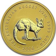 Australia 50 Dollars Kangaroo in bush 2005 KM# 913 THE AUSTRALIAN NUGGET 1/2OZ. 9999 GOLD coin reverse Australia 50 Dollars Kangaroo in bush 2005 KM# 913 THE AUSTRALIAN NUGGET 1/2OZ. 9999 GOLD coin reverse
