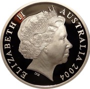 Australia Five Dollars Australia's Own Game 2004 KM# 855 ELIZABETH II AUSTRALIA 2004 IRB coin obverse Australia Five Dollars Australia's Own Game 2004 KM# 855 ELIZABETH II AUSTRALIA 2004 IRB coin obverse