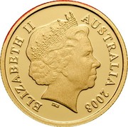 Australia Ten Dollars Centenary of Rugby League 2008 Proof KM# 1054 ELIZABETH II AUSTRALIA 2008 coin obverse Australia Ten Dollars Centenary of Rugby League 2008 Proof KM# 1054 ELIZABETH II AUSTRALIA 2008 coin obverse