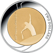 Australia Two Dollars Australian Open 2012 2012 KM# 1740 TWO DOLLARS 100TH MEN'S CHAMPION coin reverse Australia Two Dollars Australian Open 2012 2012 KM# 1740 TWO DOLLARS 100TH MEN'S CHAMPION coin reverse