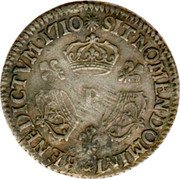 France 1/10 ECU Louis XIV 1710 P KM# 379.14 SIT NOMEN DOMINI BENEDICTVM 1710 P coin reverse France 1/10 ECU Louis XIV 1710 P KM# 379.14 SIT NOMEN DOMINI BENEDICTVM 1710 P coin reverse