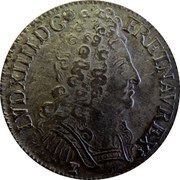 France 1/2 ECU (36 Sols, 6 Deniers) Louis XIV 1710 Numeral 9 KM# 382.23 LVD XIIII D G FR ET NAV REX coin obverse France 1/2 ECU (36 Sols, 6 Deniers) Louis XIV 1710 Numeral 9 KM# 382.23 LVD XIIII D G FR ET NAV REX coin obverse