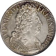France 1/2 ECU (36 Sols = 6 Deniers) Louis XIV 1710 P KM# 382.14 LVD XIIII D G FR ET NAV REX coin obverse France 1/2 ECU (36 Sols = 6 Deniers) Louis XIV 1710 P KM# 382.14 LVD XIIII D G FR ET NAV REX coin obverse