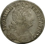 France 1/2 ECU (36 Sols, 6 Deniers) Louis XIV 1711 X KM# 382.20 LVD XIIII D G FR ET NAV REX coin obverse France 1/2 ECU (36 Sols, 6 Deniers) Louis XIV 1711 X KM# 382.20 LVD XIIII D G FR ET NAV REX coin obverse
