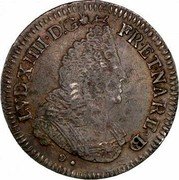 France 1/2 ECU (43 Sols) Louis XIV 1701 Cow KM# 327 LDV.XIIII.D.G FR.ET.NA.RE.BD coin obverse