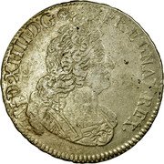 France 1/2 ECU (43 Sols) Louis XIV 1702 C KM# 325.4 LVD XIIII D G FR ET NAV REX coin obverse France 1/2 ECU (43 Sols) Louis XIV 1702 C KM# 325.4 LVD XIIII D G FR ET NAV REX coin obverse