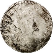 France 1/2 ECU (43 Sols) Louis XIV 1702 M KM# 325.12 LVD XIIII D G FR ET NAV REX coin obverse France 1/2 ECU (43 Sols) Louis XIV 1702 M KM# 325.12 LVD XIIII D G FR ET NAV REX coin obverse