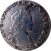 France 1/2 ECU (44 Sols) Louis XV 1716 O KM# 420.14 LVD XV D G FR ET NAV REX coin obverse France 1/2 ECU (44 Sols) Louis XV 1716 O KM# 420.14 LVD XV D G FR ET NAV REX coin obverse