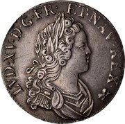 France 1/2 ECU (44 Sols) Louis XV 1718 Z KM# 434.12 LVD XV D G FR ET NAV REX coin obverse France 1/2 ECU (44 Sols) Louis XV 1718 Z KM# 434.12 LVD XV D G FR ET NAV REX coin obverse
