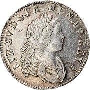 France 1/2 ECU (44 Sols) Louis XV 1719 S KM# 434.8 LVD XV D G FR ET NAV REX coin obverse France 1/2 ECU (44 Sols) Louis XV 1719 S KM# 434.8 LVD XV D G FR ET NAV REX coin obverse