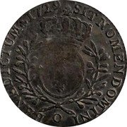 France 1/2 ECU (44 Sols) Louis XV 1729 O KM# 484.14 SIT NOMEN DOMINI O BENEDICTUM 1729 coin reverse France 1/2 ECU (44 Sols) Louis XV 1729 O KM# 484.14 SIT NOMEN DOMINI O BENEDICTUM 1729 coin reverse