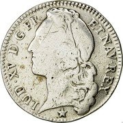 France 1/2 ECU (44 Sols) Louis XV 1741 R KM# 516.17 LUD XV D G FR ET NAV REX coin obverse France 1/2 ECU (44 Sols) Louis XV 1741 R KM# 516.17 LUD XV D G FR ET NAV REX coin obverse